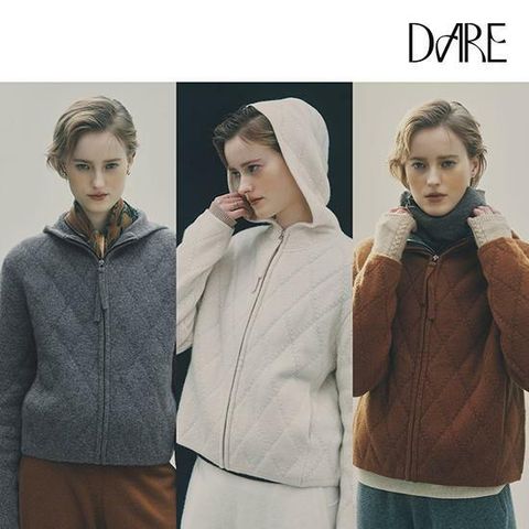 [카드 5%할인][런칭가 499,000원]디아레 화이트캐시100 다이아후드집업