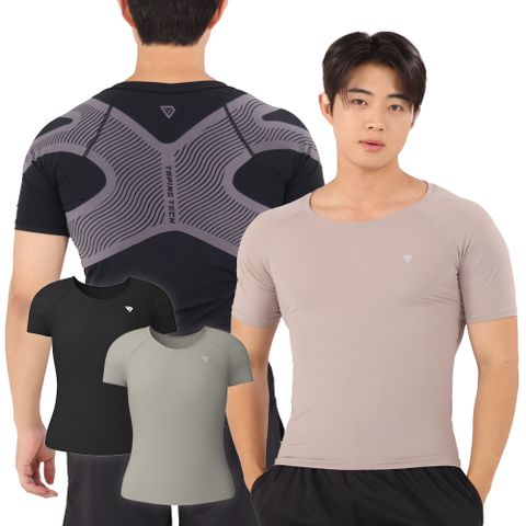 테이핑테크 바른자세 테이핑웨어 시즌2 남성용 2장 세트