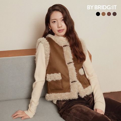 ○ 25FW 컬링 호주산 양모100 무스탕 베스트