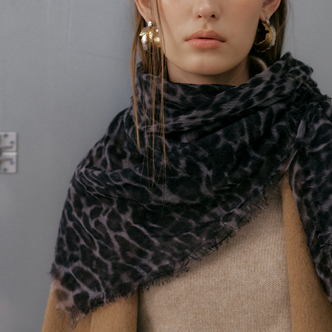 바니스뉴욕 캐시미어100 레오파드 스카프