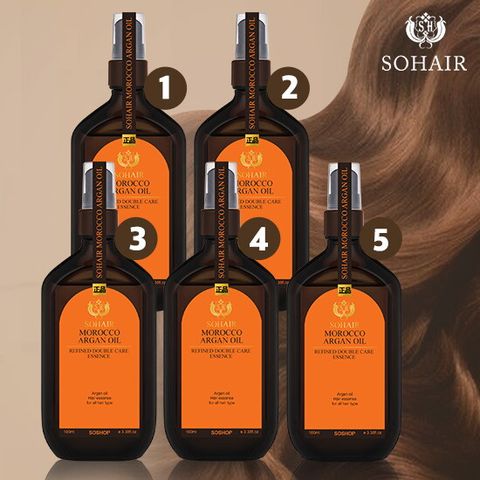 ★방송에서만★ NEW 에디션! 모로코 아르간 오일 리파인드 더블케어 헤어 에센스 100ml * 5통 