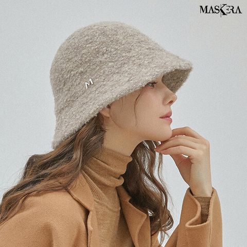 마스케라 세이린(Seirine) 울 블렌디드 부클 버킷햇 1종