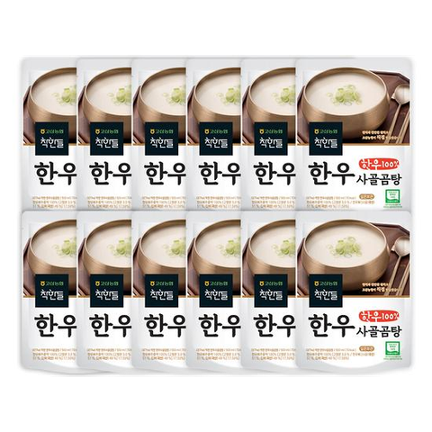 농협 더착한 한우 사골곰탕 (500g X 12팩 총 6kg), 팩당 4159원