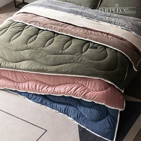 [슈퍼싱글3종] 더플레오 베이즌 양면극세사 차렵이불 (1+1+1)