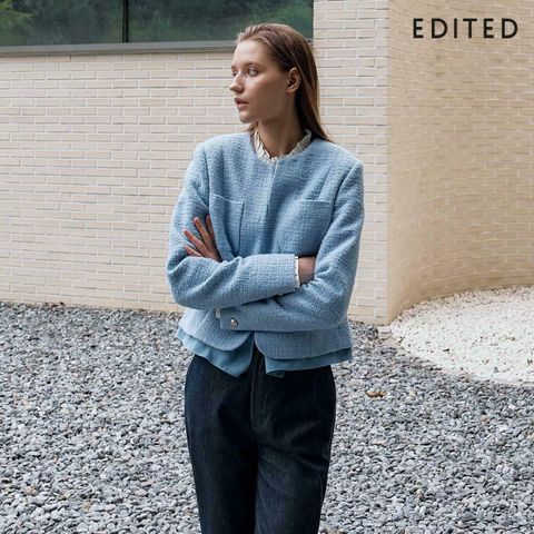 [카드 5%할인]에디티드 New 트위드 울 혼방 자켓 