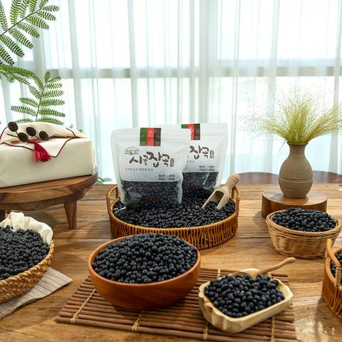 [25년 햇수확] 콩사랑 서리태콩 500g x 6팩, 총 3kg