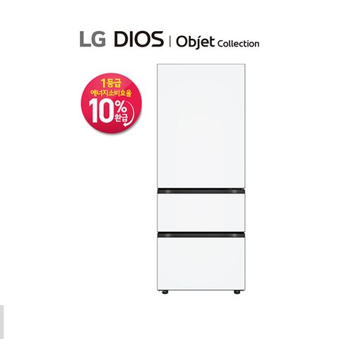 LG 오브제 김치톡톡 1등급 김치냉장고 Fit&Max 324L Z334MQQ151S