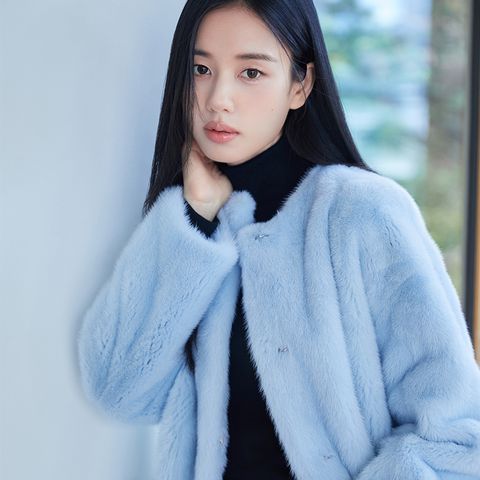 25FW 휘메일 풀스킨 밍크하프코트