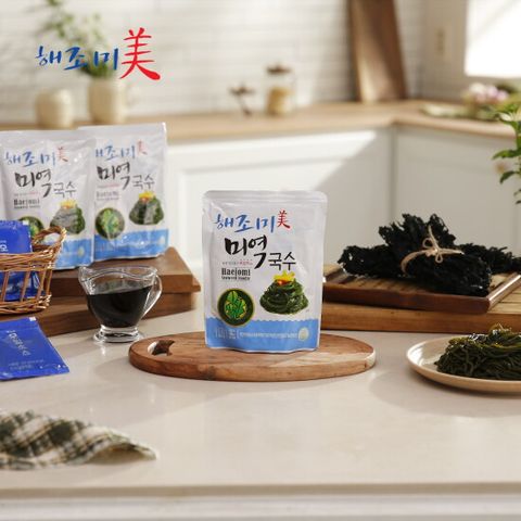 해조미美 미역국수(미역국수 180g x 20봉 + 비빔소스 60g x 10개 + 모밀소스 35g x 10개)