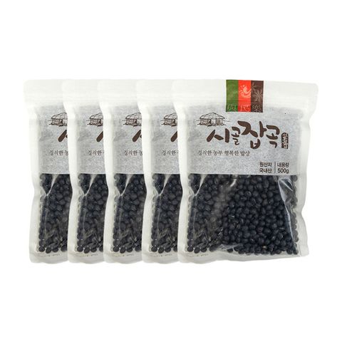 콩사랑영농 특등급 서리태콩 총 5팩 (4팩+방송에서만 체험찬스 1팩) 2.5kg