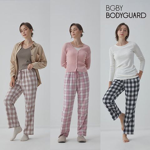 보디가드 25FW 소프트 피치기모 여성 파자마 팬츠 3종세트