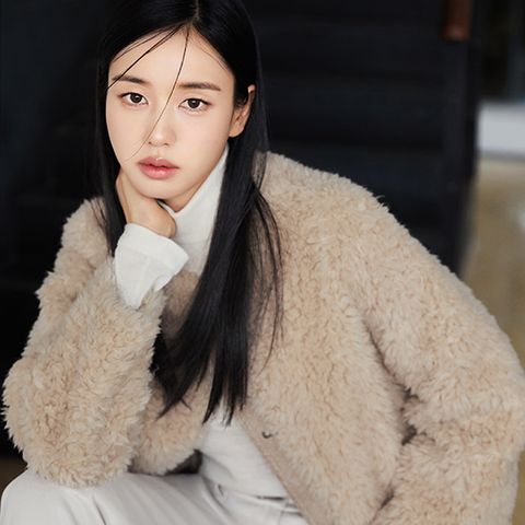 25FW 양모컬리 라운드 롱코트