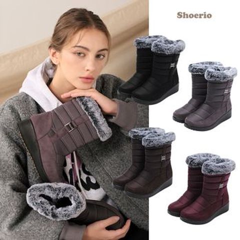 슈리오 렉스 패딩 퍼부츠