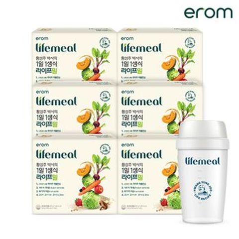 황성주 박사의 1일1생식 라이프밀 6박스+흔들컵 1개