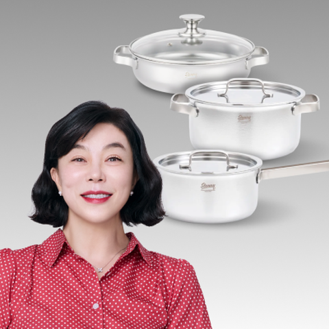 스테니 무연마제 통5중 스텐냄비 3종(16편수,20양수,24전골)