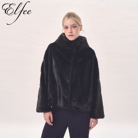 [방송에서만장기무이자][진도]풀스킨 휘메일밍크 후드 코트(블랙)