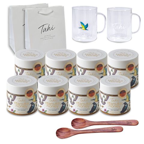 UMF10+ 타히 마누카허니 6병+2병+스푼2개+내열유리컵2개+쇼핑백 2장