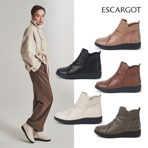 [에스까르고] 미니멀 앵클부츠