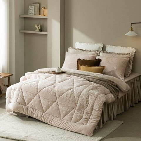 [마르시아] [Q]엘프 착번아웃 극세사 베딩 풀세트