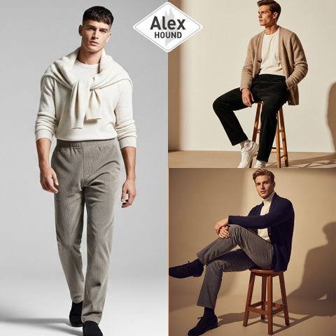 ★O 알렉스하운드 25FW 남성 웜터치 코듀로이 밴딩팬츠 3종