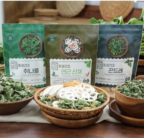자연곳간 연근산채나물 곤드레 취나물 3종세트
