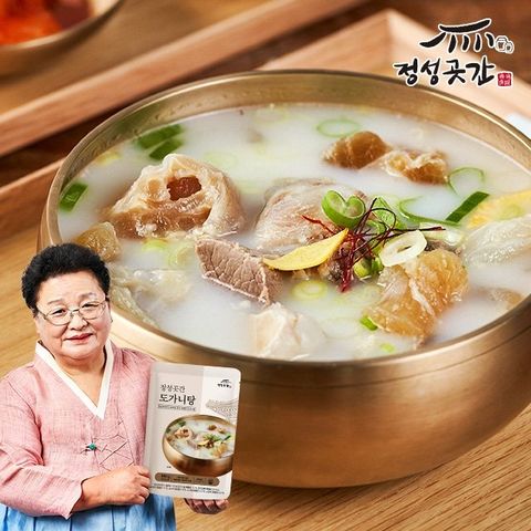 [방송에서만 1팩 더!] 정성곳간 강순의 도가니탕 800g × 10팩 + 800g × 1팩 (총 11팩)
