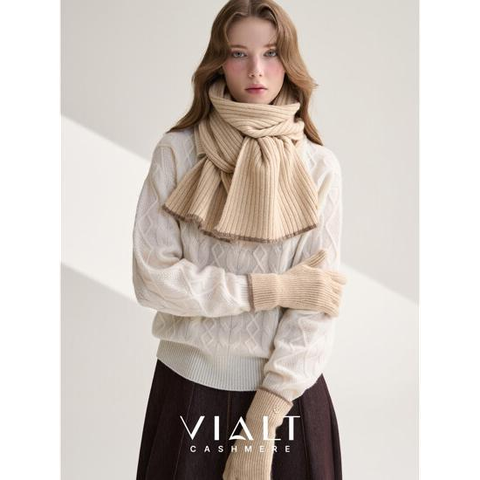 비알트(VIALT) 캐시미어100 머플러 장갑 2종세트