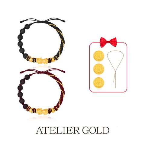 ○ 24K 비휴 매듭 팔찌 + 24K 골드 3종+ 테니스 롱 목걸이