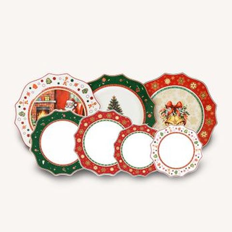 헤르조그 뉴본차이나 크리스마스 에디션 7종세트(대접시 3P+중접시 2P+소접시 2P)