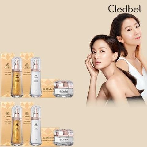 [끌레드벨] [믿쓰진] 기본  끌레드벨 럭셔리 골드 콜라겐  리프팅 기초세트 6종 (스킨,로션, 크림)