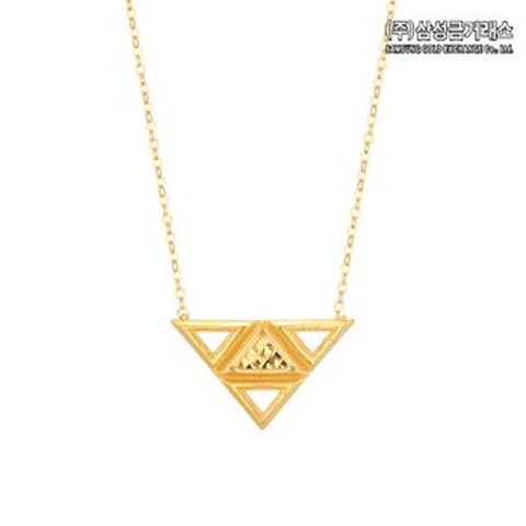 (주)삼성금거래소 24K 순금 트리아 팬던트 목걸이 7.5g
