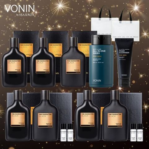 [엘지생활건강] [원데이 특집 최다구성]보닌 남성 기초 세트(스킨 4병+에멀전 3병+올인원 워시 1개+폼 클렌져 1개+new 쇼핑백 2장)