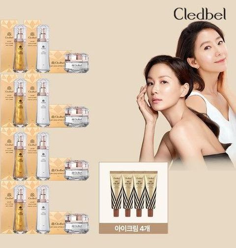 [끌레드벨] [믿쓰진] 매니아 끌레드벨 럭셔리 골드 콜라겐  리프팅 기초세트 16종(스킨,로션,크림,아이크림)