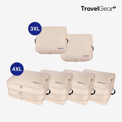 [점보사이즈 더블 6종] 점보 2단 압축파우치 6종 세트 (4XL*4 + 3XL*2)