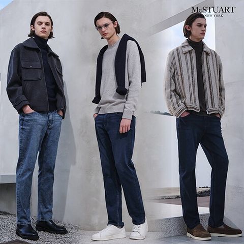 맥스튜어트 25FW 남성 소프트 웜기모 데님 3종