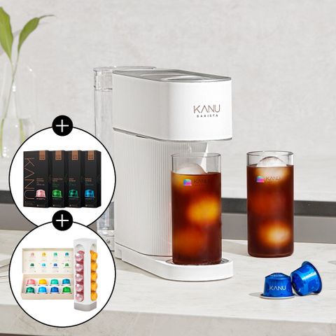 [카누] 바리스타 어반 캡슐커피머신 + 웰컴키트 + 캡슐4box + 타워형 캡슐보관함