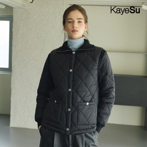 [런칭가 88,000원][케이수] 25FW 하이브 투웨이 니트 패딩 점퍼+베스트 세트