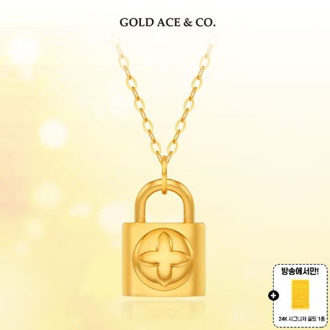 24K 순금 끌레도르 락 목걸이 + 24K 골드 1종
