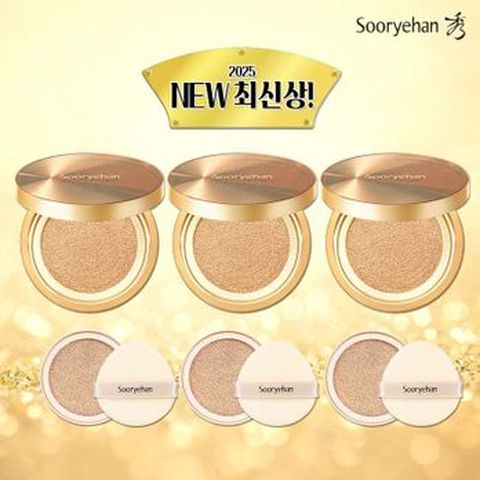 수려한 발효 효윤 럭셔리 앰플 커버 쿠션 본품X3+리필X3