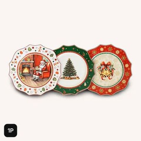 헤르조그 뉴본차이나 크리스마스 에디션 대접시 1P