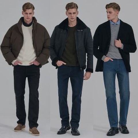 뱅뱅 남성 25F/W 라이크라 겨울 본딩 데님 3종