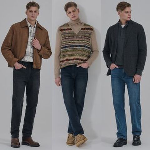 뱅뱅 남성 25F/W 라이크라 기모데님팬츠 3종