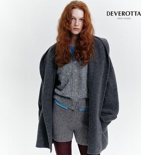 25FW 폭스울블렌디드 볼륨 후드코트