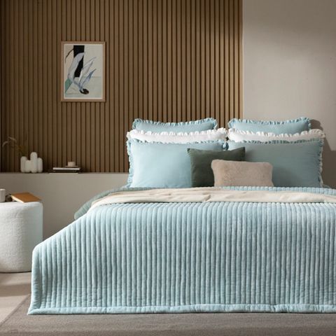 까사리빙 ]Q프리미엄 극세사 목화솜 스프레드 1+1