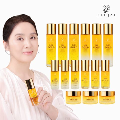 [엘루자이] 24K골드 더블 콜라겐 기초 15종 3세트 방송에서만 이 구성