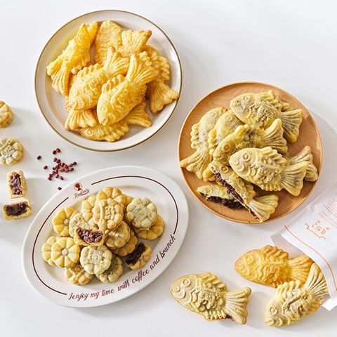 [국화빵 1팩더]리얼사이즈 용궁에서 온 붕어빵 (팥 2팩+슈크림 2팩)