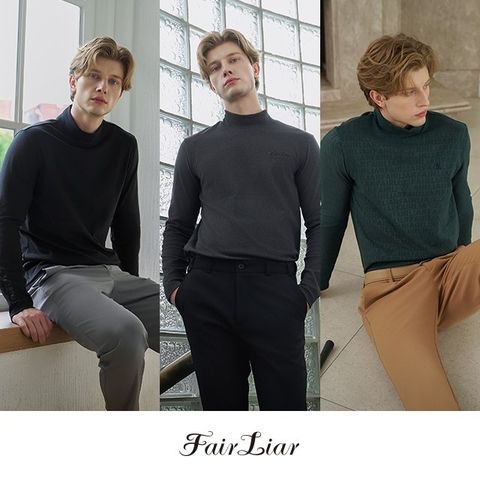 [TV상품][브랜드입점] 페어라이어 25FW 더블웜 기모 셔츠 3종, 남성