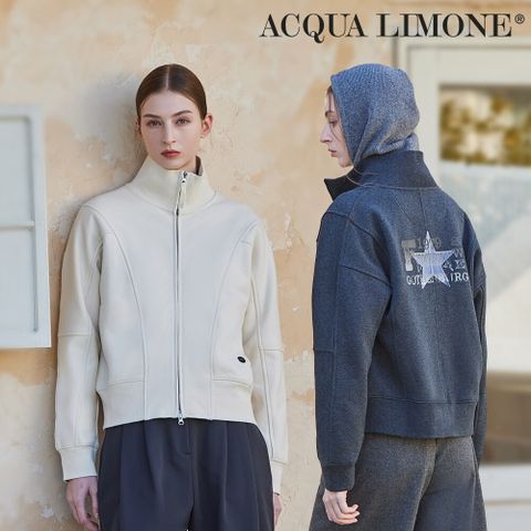 (A)아쿠아리모네 25FW 여성 라인 기모 자켓 1종