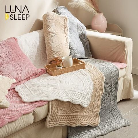 [루나앤슬립] ★방송에서만★[4인용]장모 극세사 목화솜 자수 퀼팅 소파패드 1+1세트