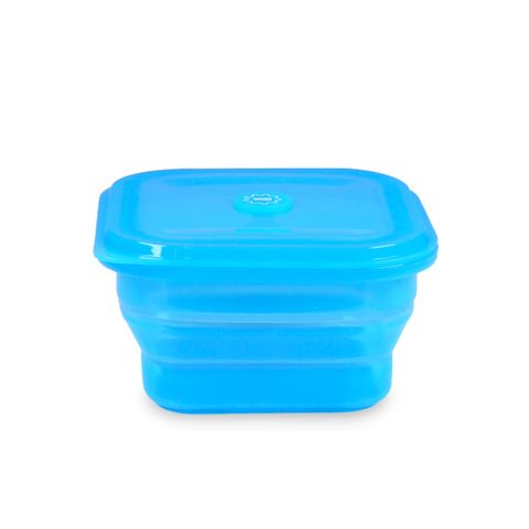 접이식 실리콘 용기 푸쉬락 600ml (12colors) 전자레인지 냉동밥 보관